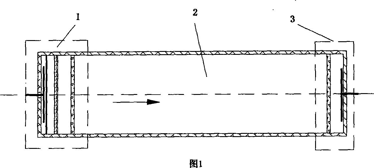 Anti chokage water inflow distributor for manmade marsh