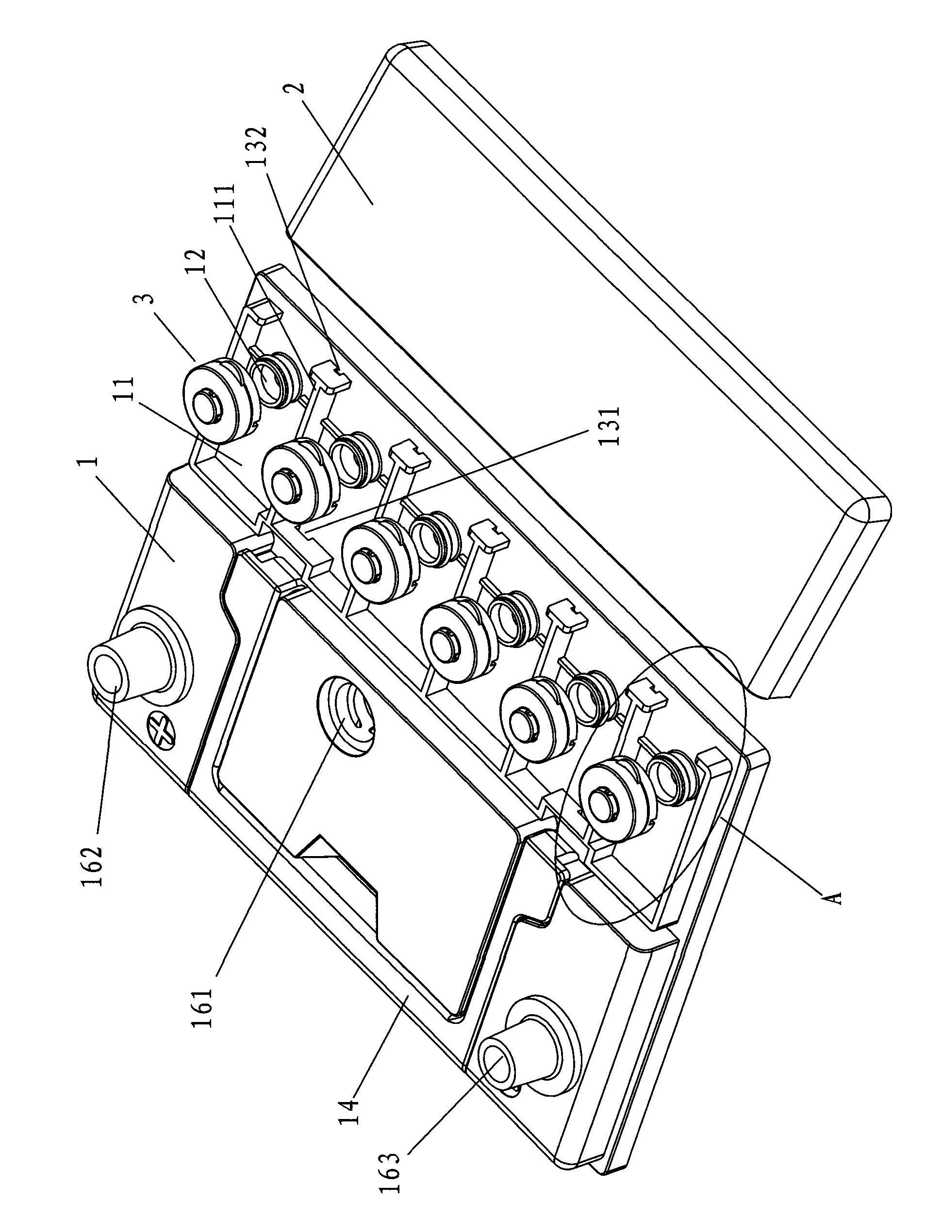 Upper cover structure of lead acid battery