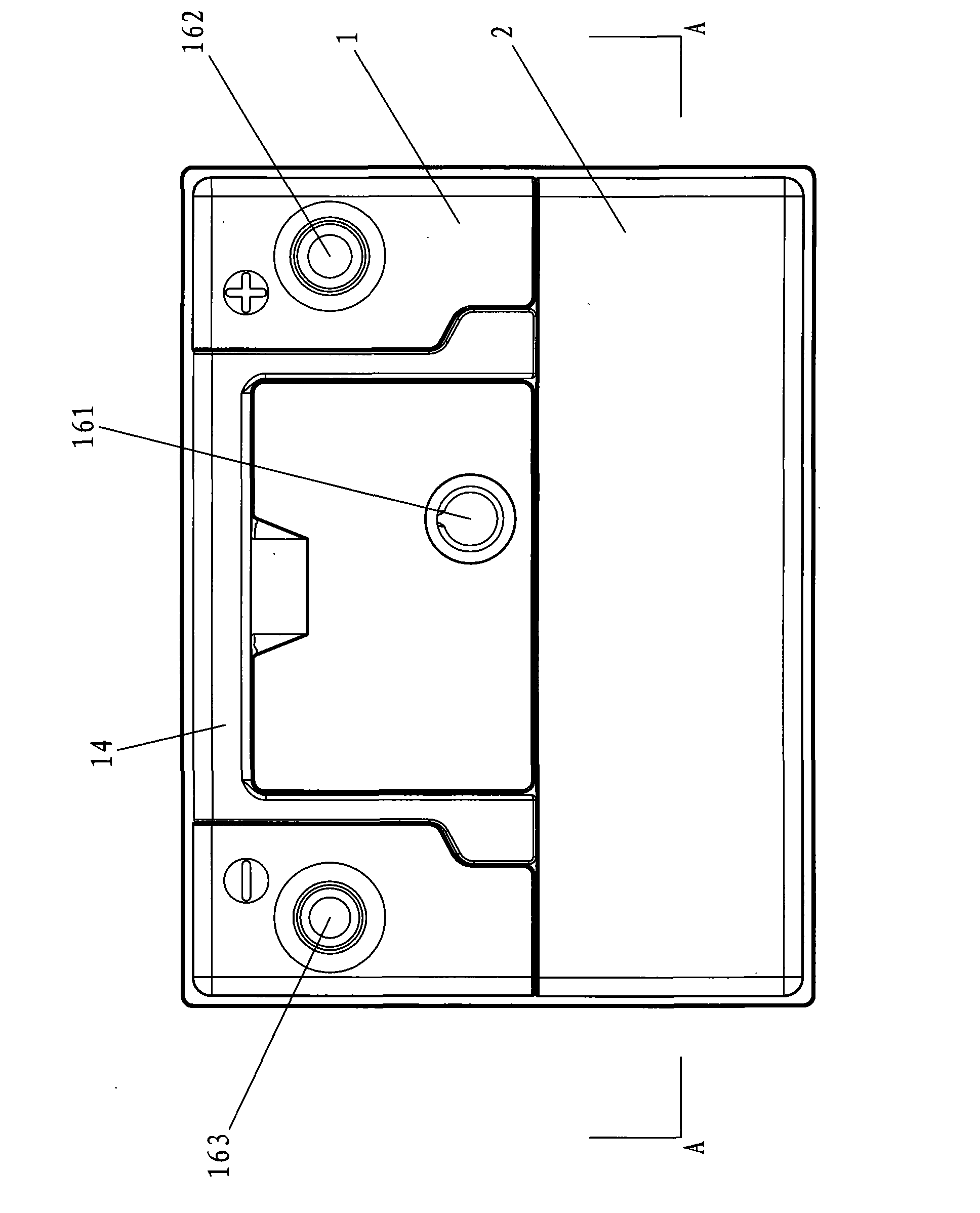 Upper cover structure of lead acid battery