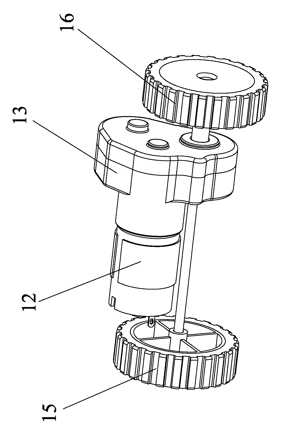 Robot cleaner driving wheel mechanism