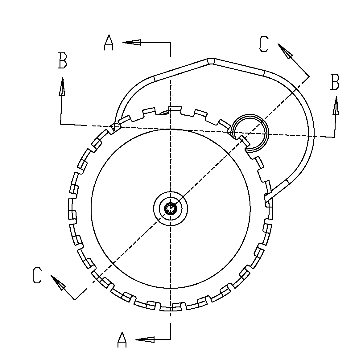 Robot cleaner driving wheel mechanism