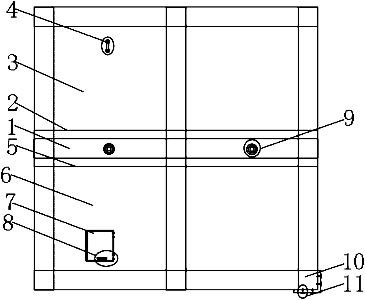 Wind-resistant curtain wall