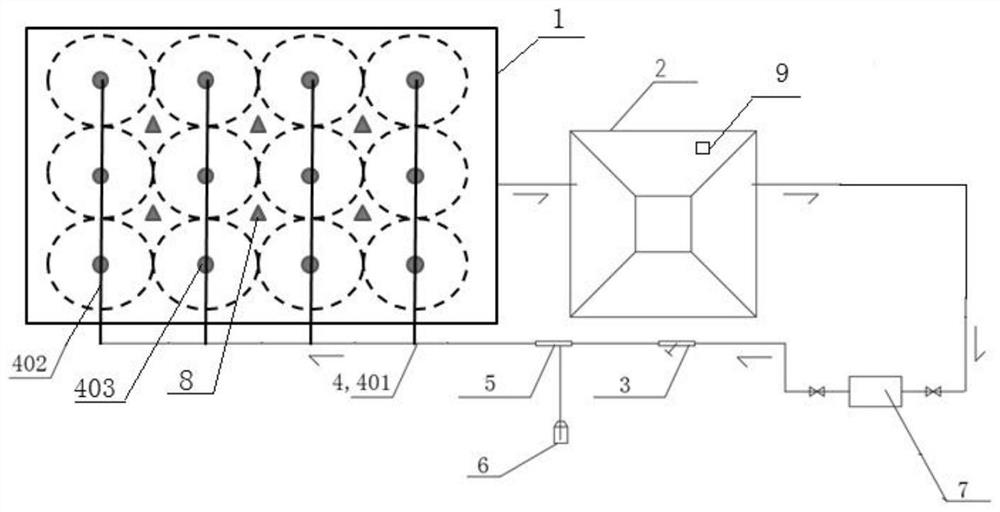 Defoaming device for biochemical treatment of sewage