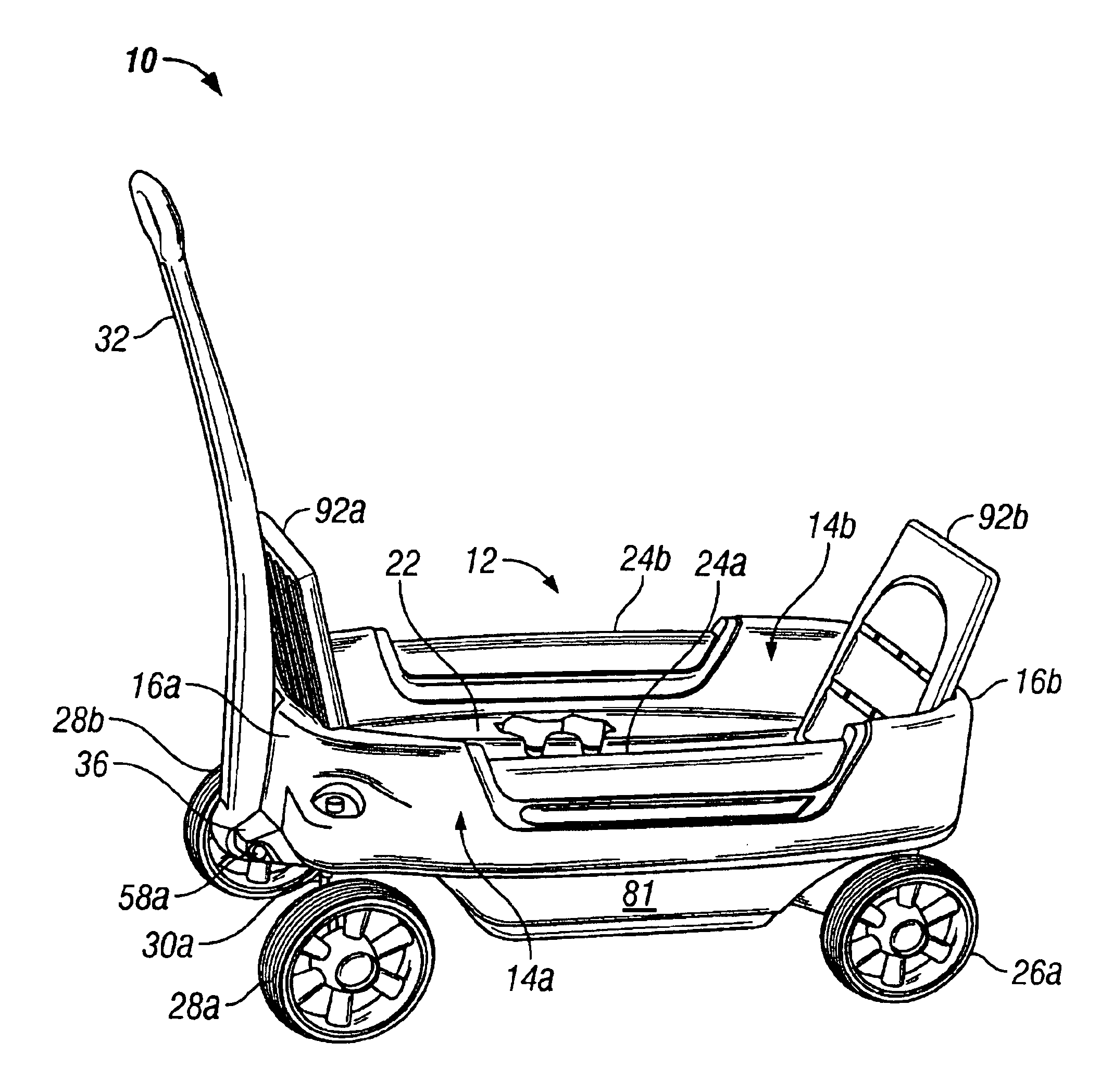 Convertible toy wagon