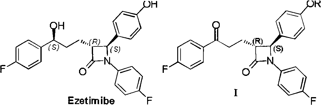 Novel method for preparing ezetimibe key intermediate