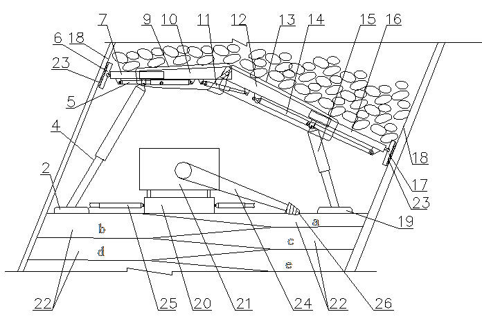 Fully mechanized coal mining method combining steeply inclined long-wall drilling type coal mining machine with hydraulic shield type supports