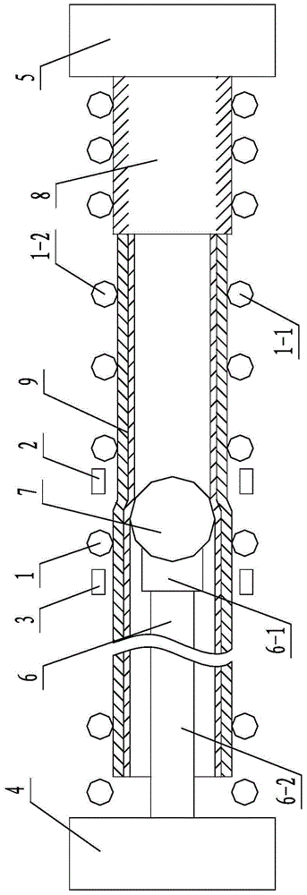 Manufacturing process of large-diameter bimetallic composite pipe and diameter-expanding forming device