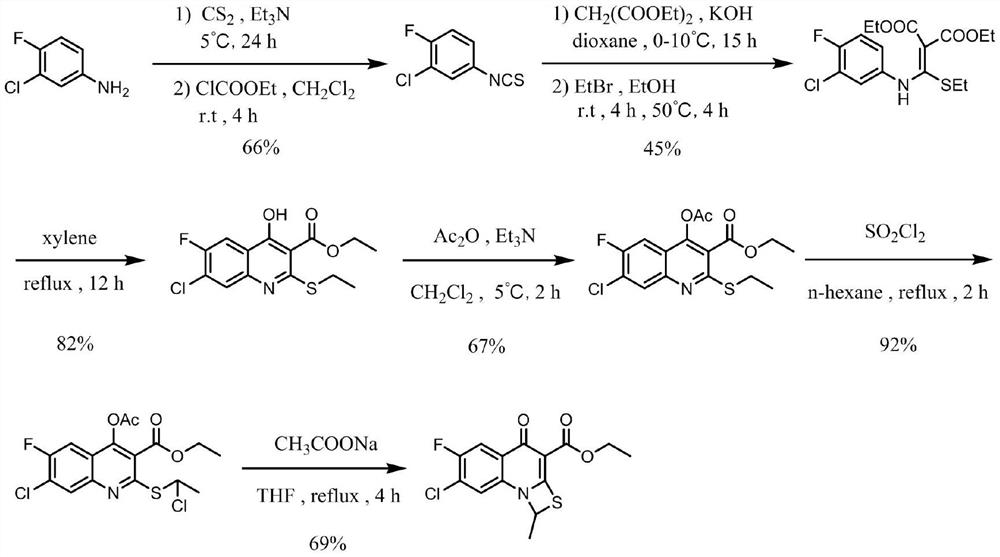 Synthesis method of prulifloxacin key intermediate