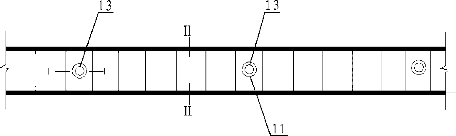 Pre-seal structure of post-subsidence pouring belt and construction method thereof