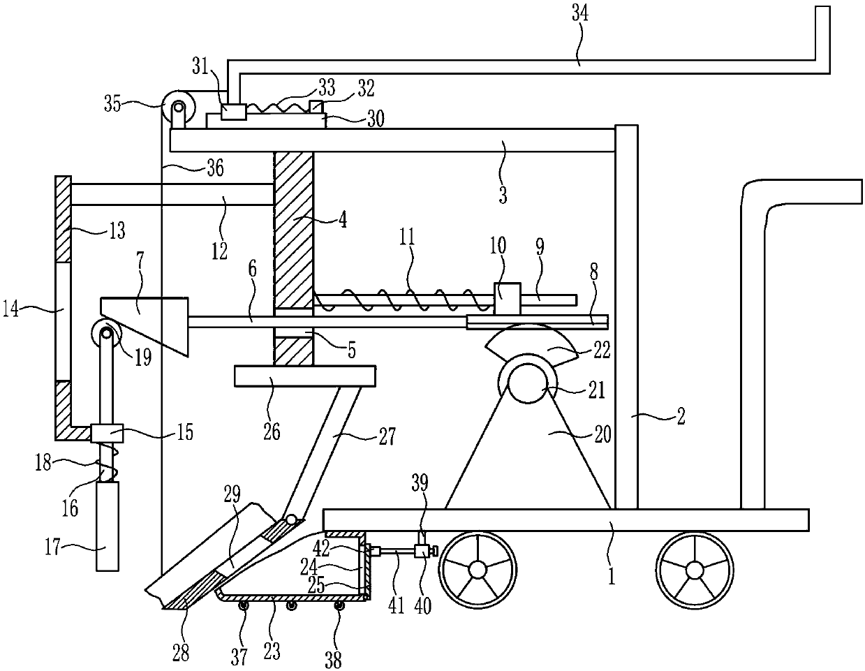 Animal house cleaning equipment for animal husbandry