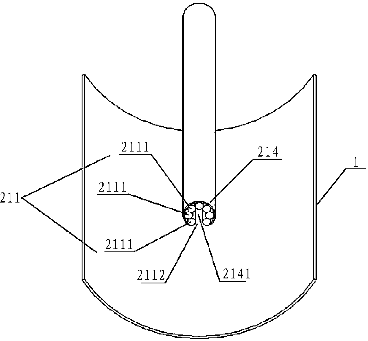 Solar separating type heat pipe sea water desalting device