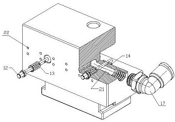 Semi-pneumatic hanging table sweeping-head machining clamp assembly