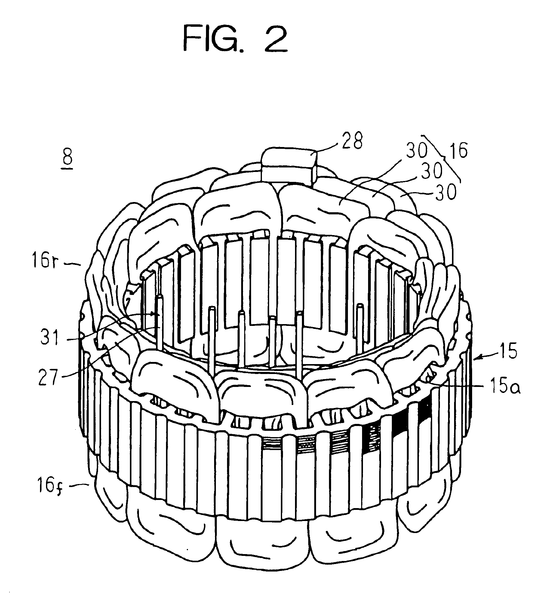 Stator for a dynamoelectric machine