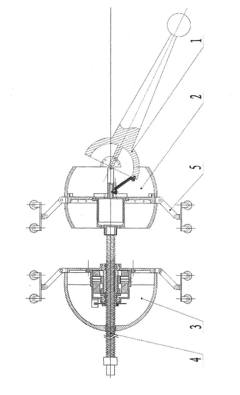 Flexible peristaltic pipeline robot with guide head and one-way traveling wheel structure