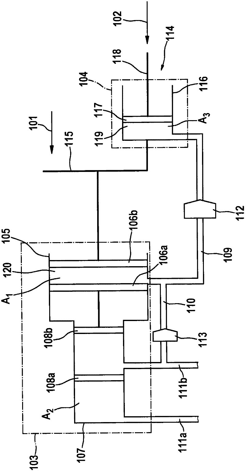 Main brake cylinder and method for operating a main brake cylinder