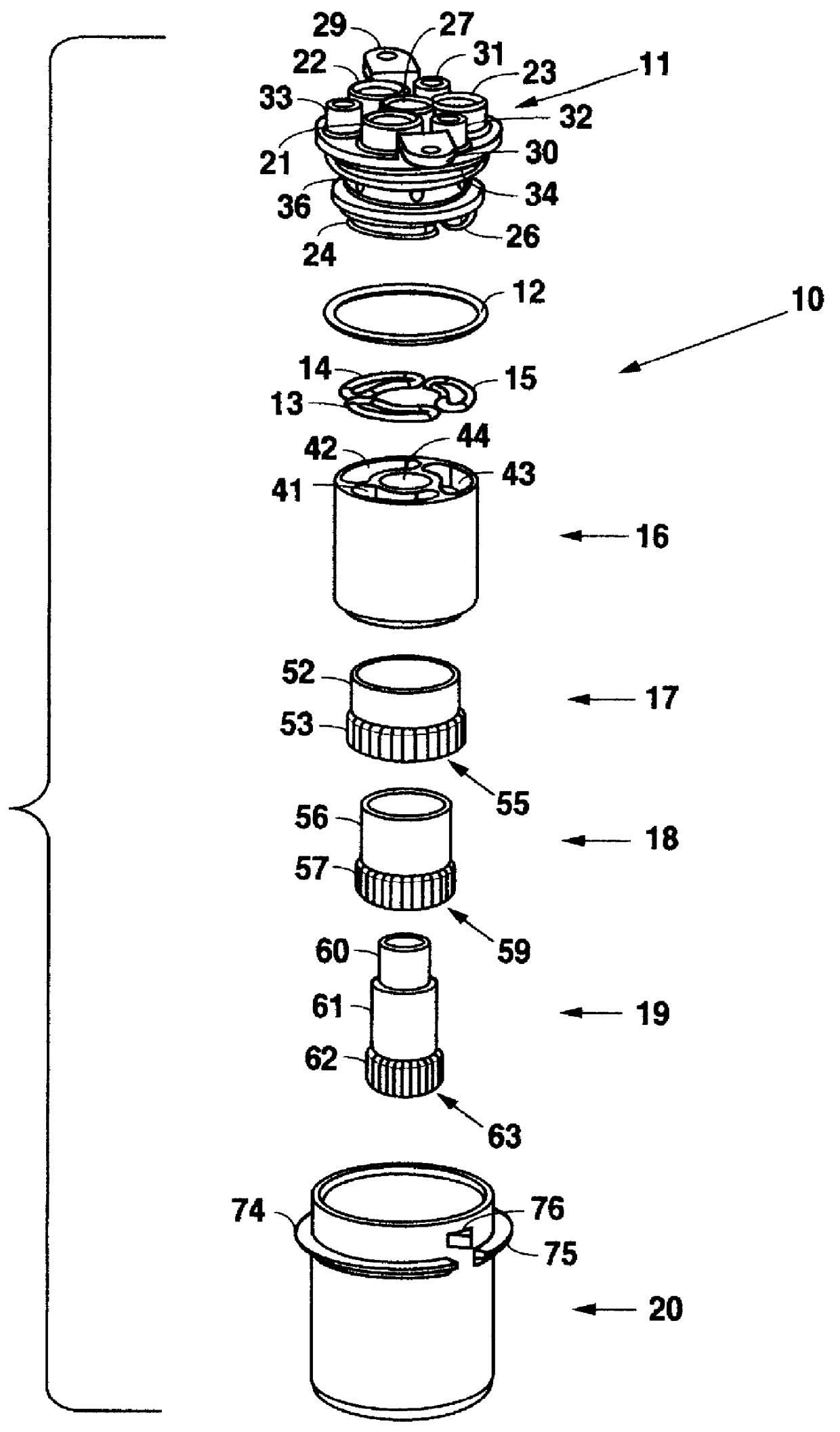 Multiple flavor beverage dispensing air-mix nozzle