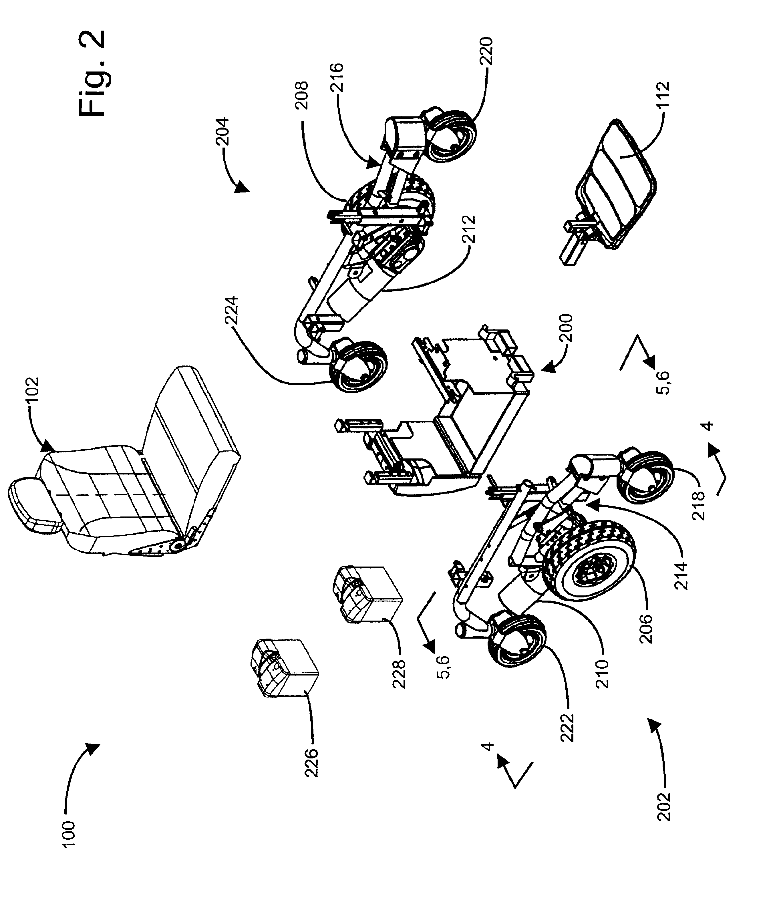 Wheelchair suspension