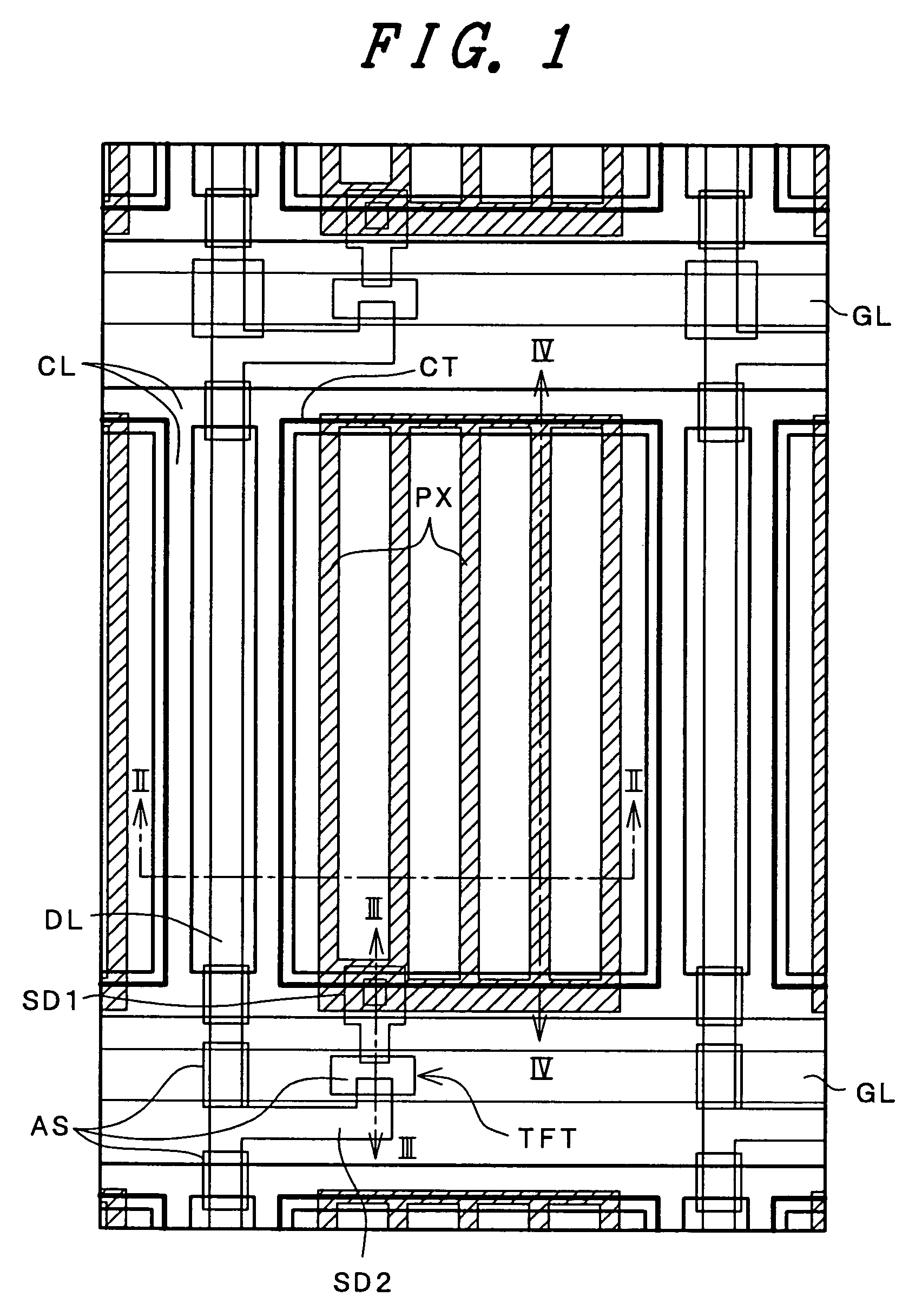 Active matrix type liquid crystal display and liquid crystal material