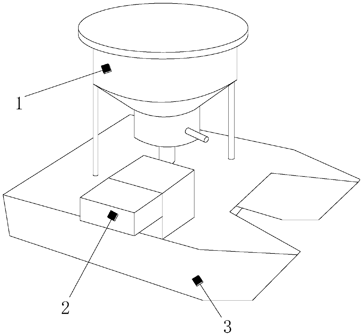 Monopterus albus breeding structure capable of scattering smell and quantitatively feeding