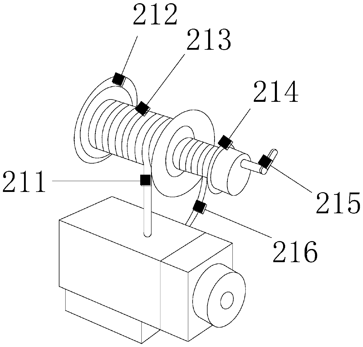 Monopterus albus breeding structure capable of scattering smell and quantitatively feeding