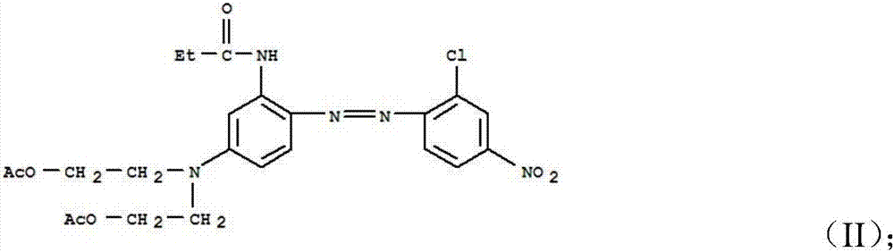 Superfine fiber dye with high light fastness and preparation method thereof