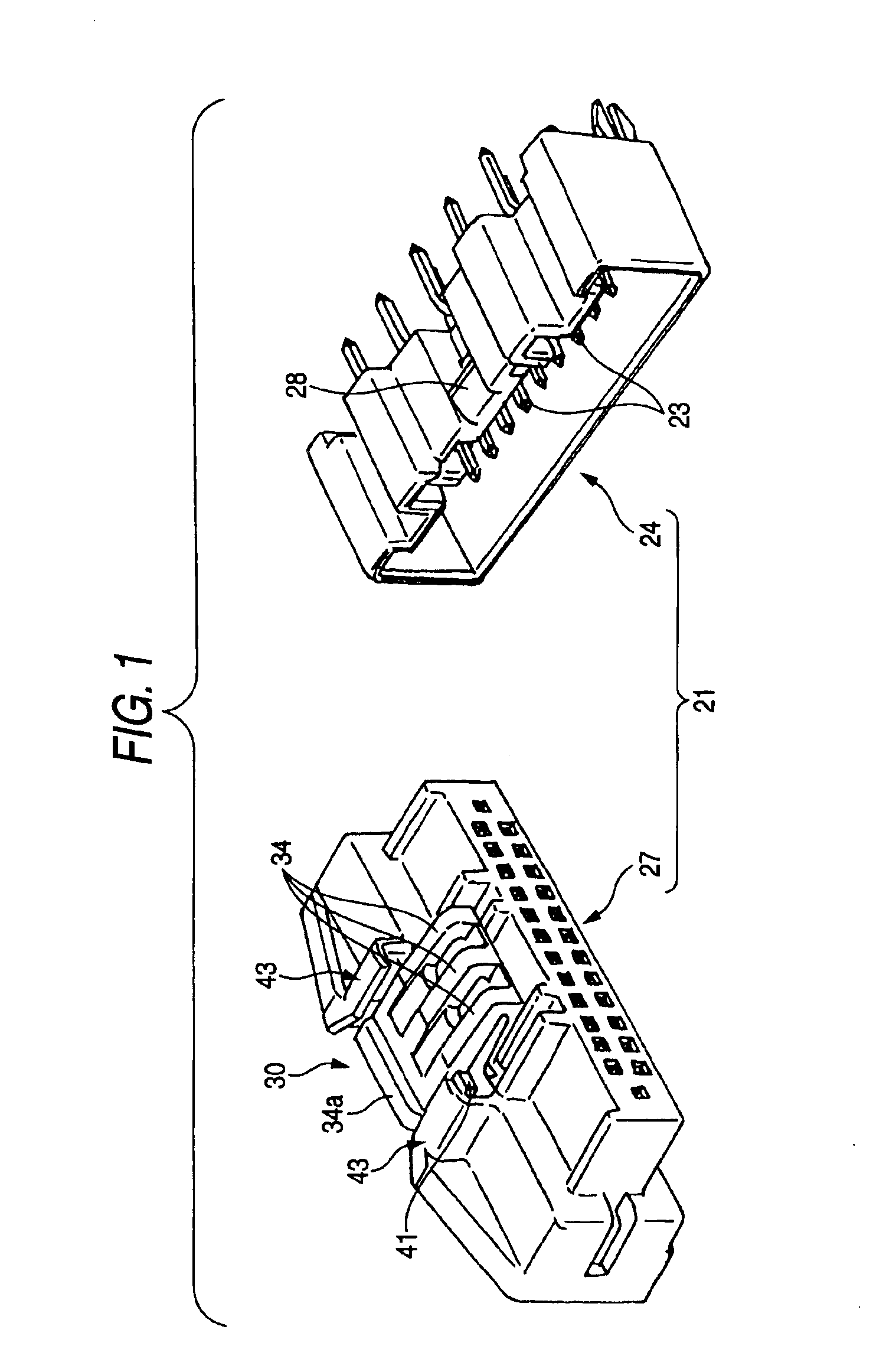 Connector lock structure