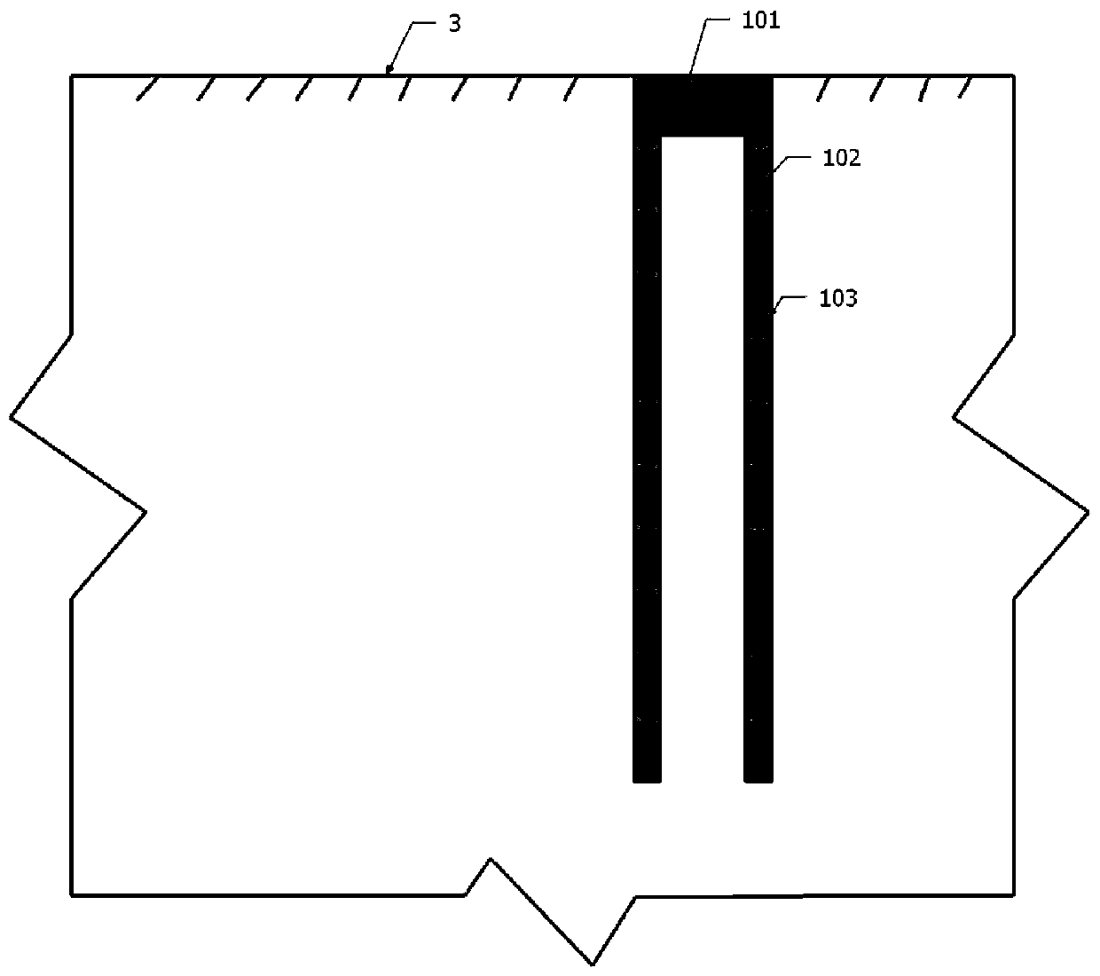 Waste tire thin-wall hollow pile for treating soft foundation and construction method thereof