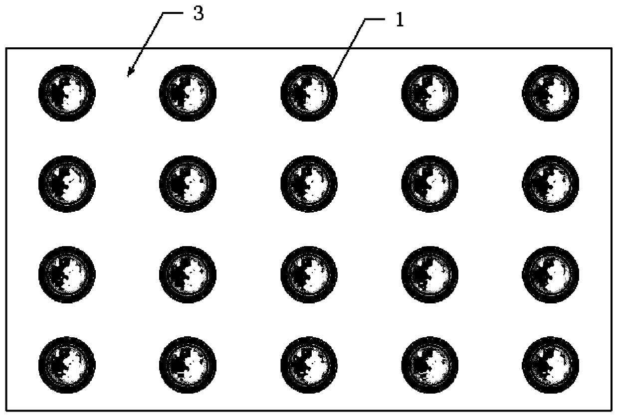 Waste tire thin-wall hollow pile for treating soft foundation and construction method thereof