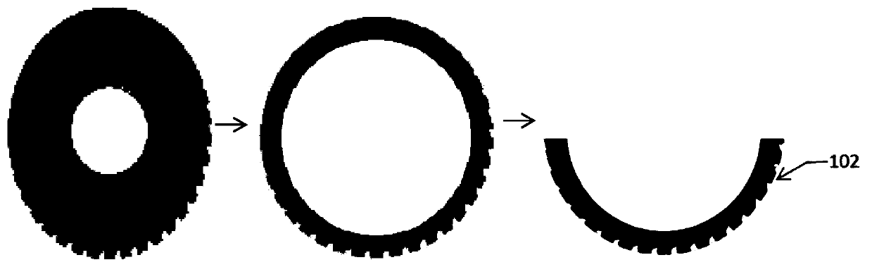 Waste tire thin-wall hollow pile for treating soft foundation and construction method thereof