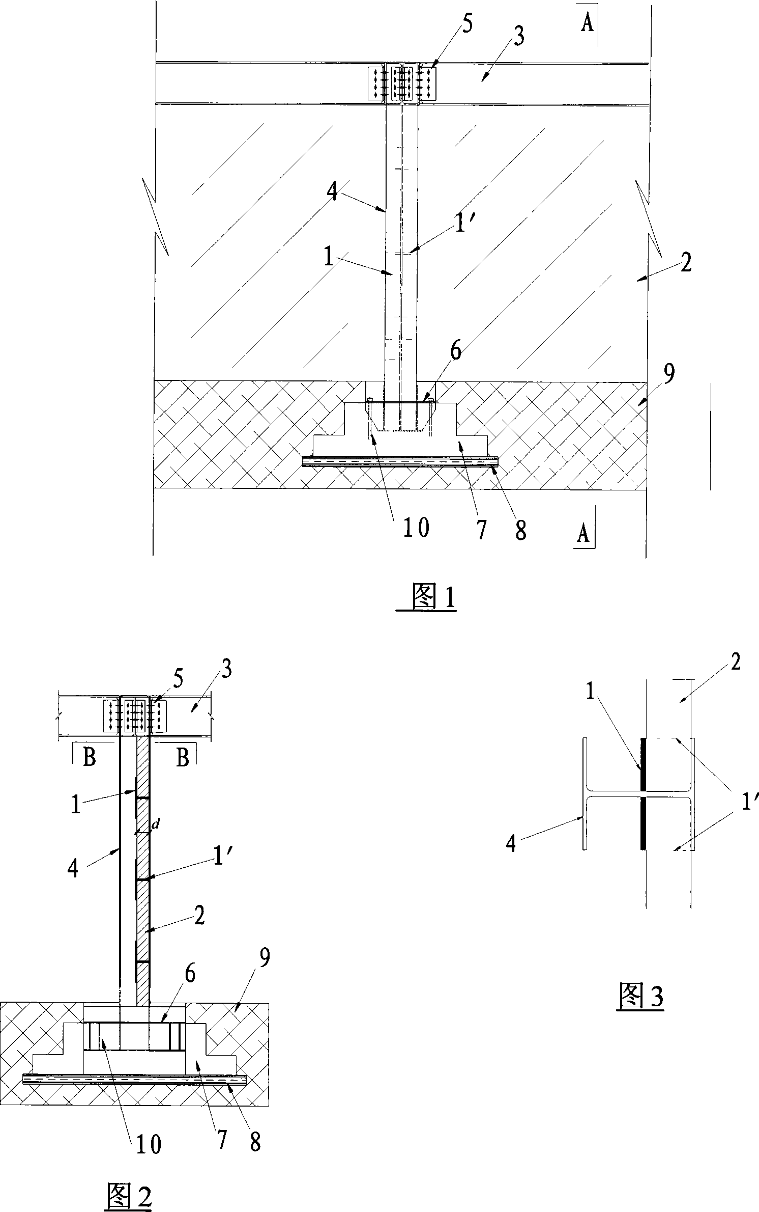 Steel structure building anti-shock anti-deformation double protection method and structure