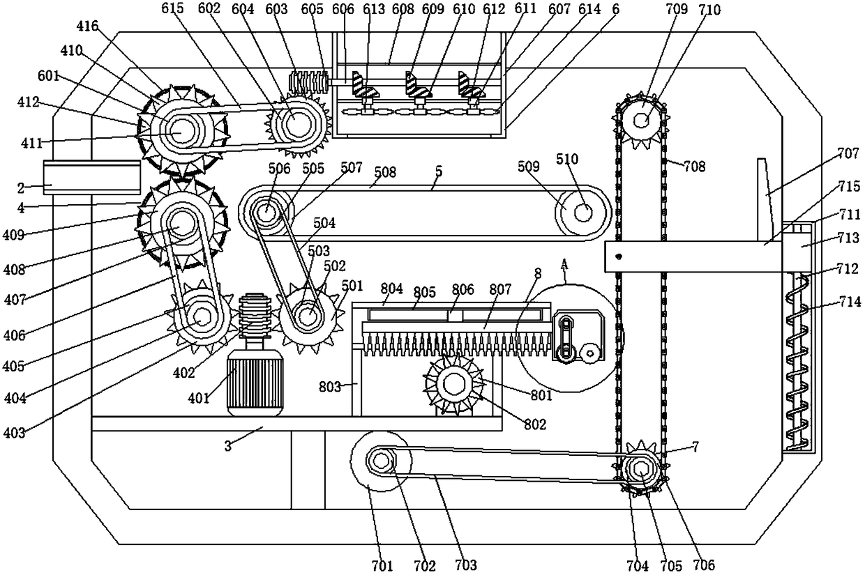 Leveling and strip cutting mechanism for metal hose weaving strip