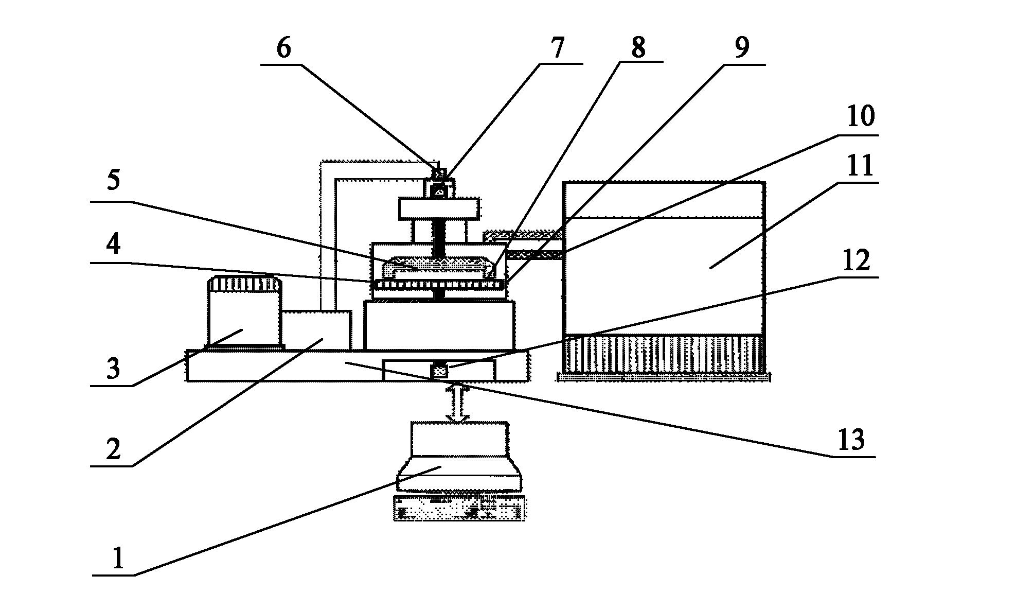 System and method for testing all-weather tyre tread-road surface frictional characteristic