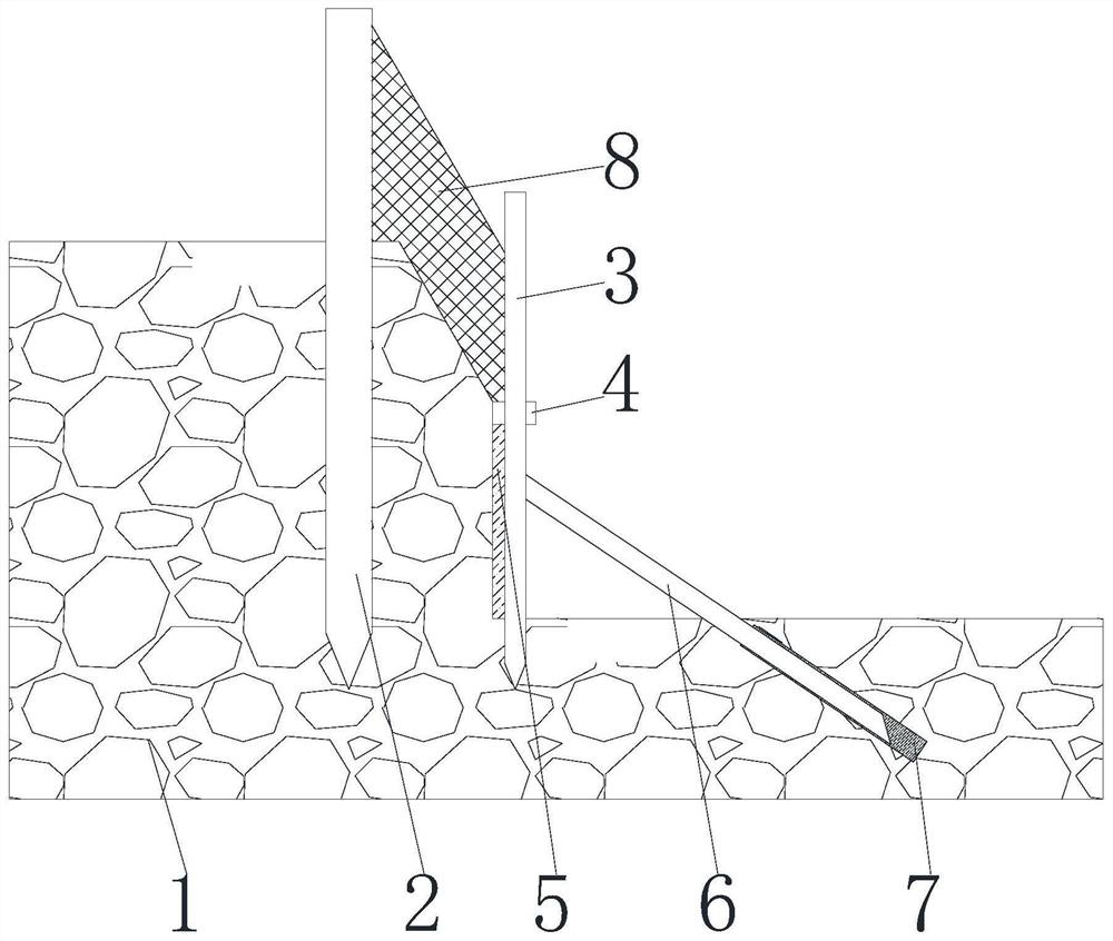 Slope foundation pit supporting method