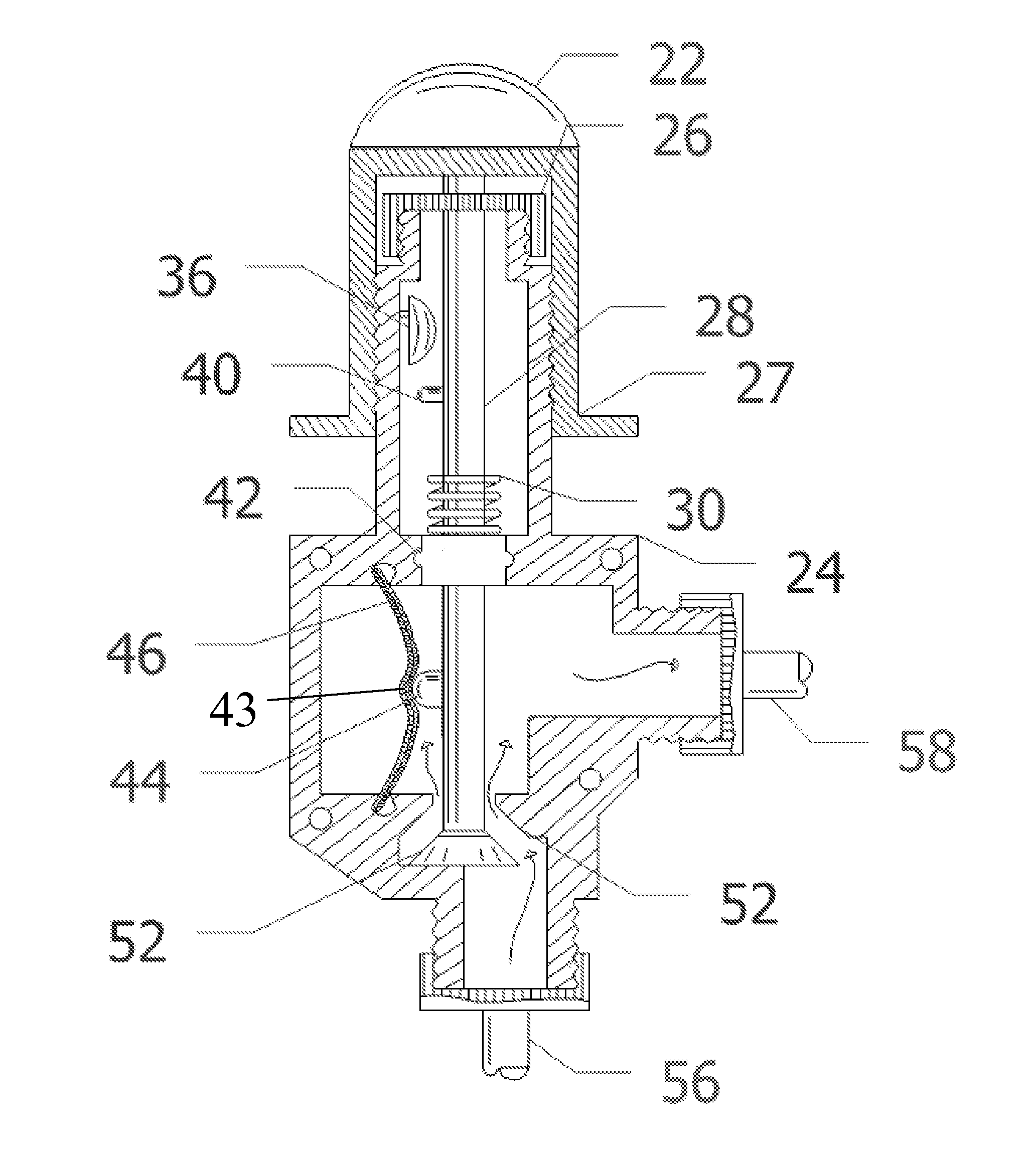 Water conserving domestic hot water purge valve