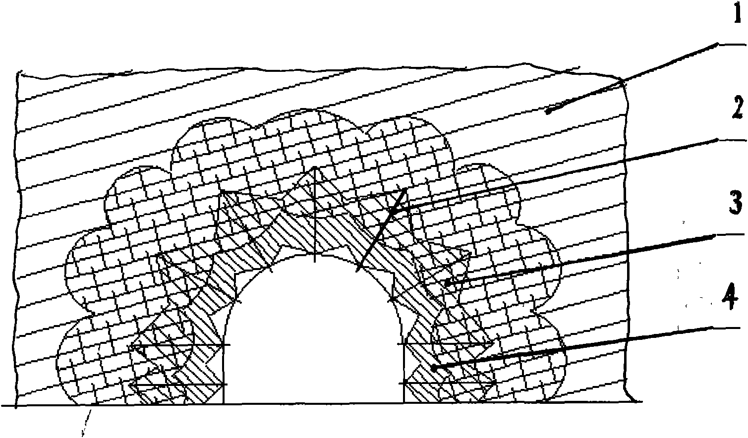 Method for reinforcing and sealing coal mine and preventing gas