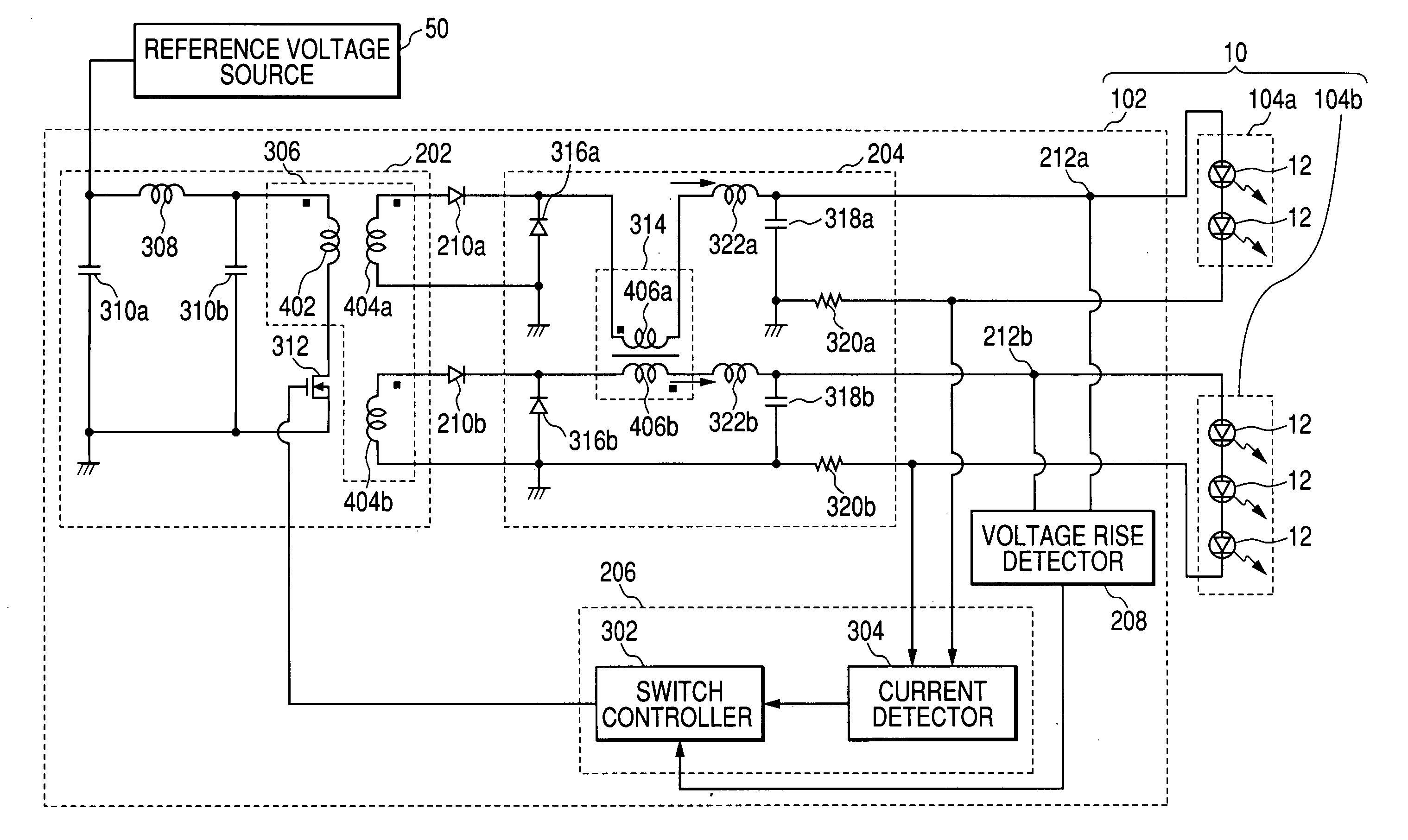 Power supply device and vehicle lamp