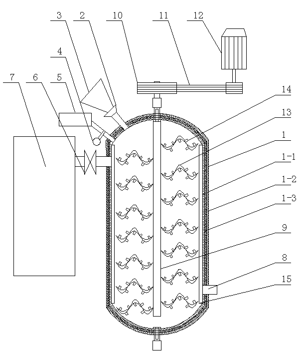 Production facility of normal temperature solidified fluorine-contained coating