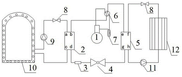 Capillary tube wall face heat exchanger applied in subway tunnel