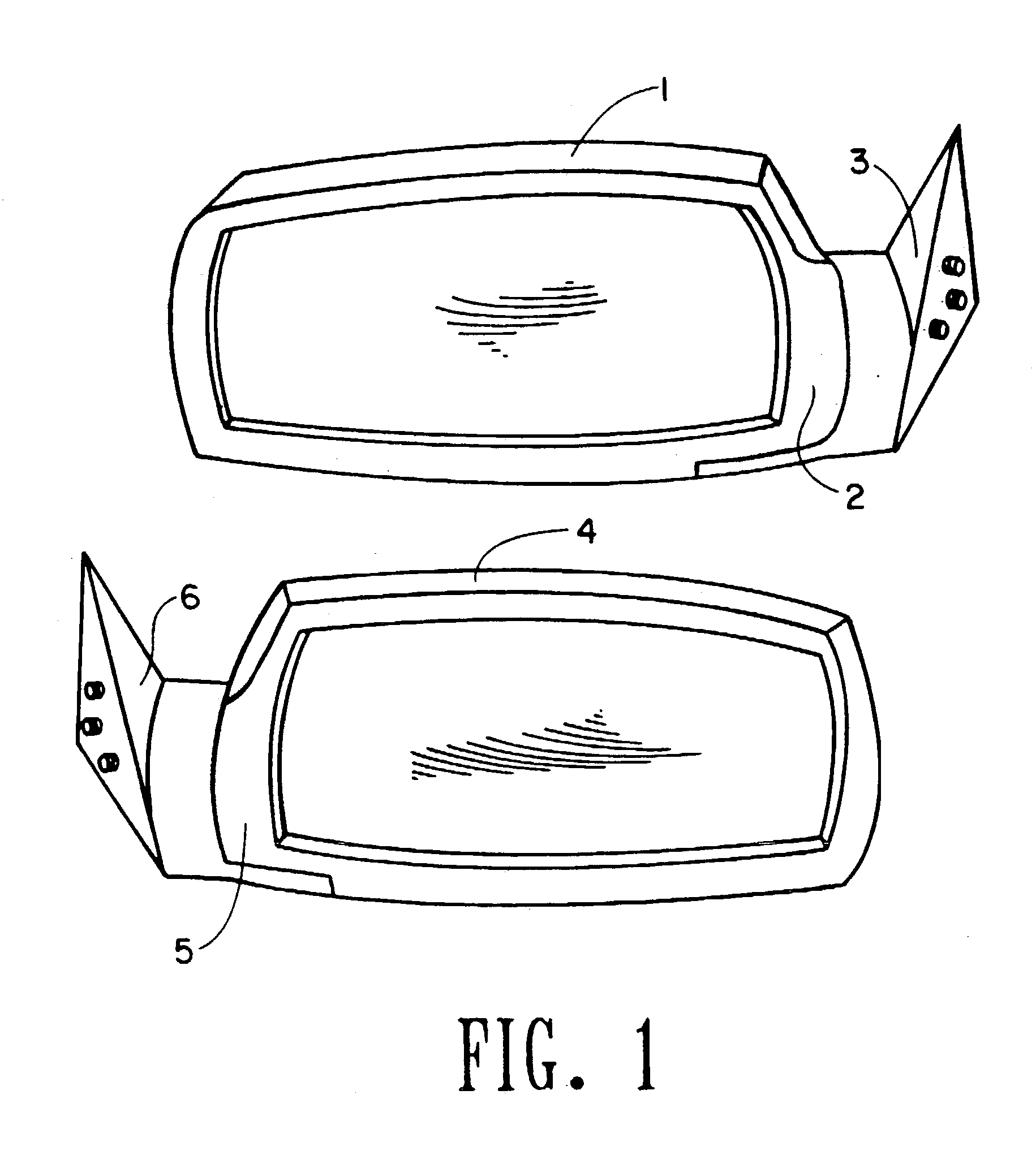 Wide range rearview mirror