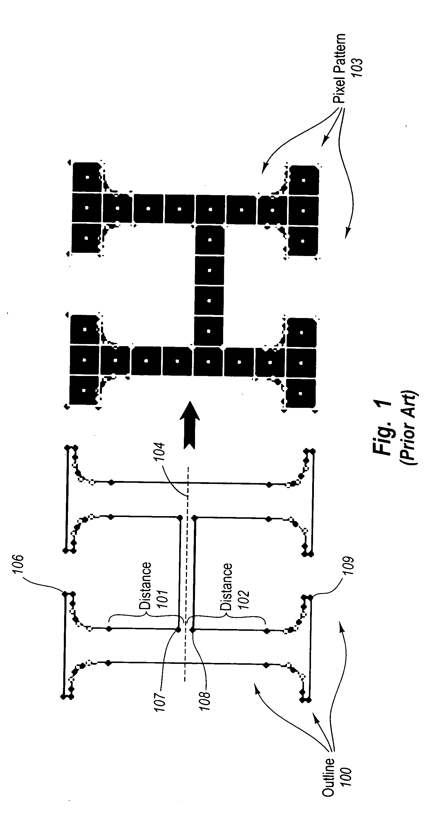 Appropriately rendering a graphical object when a corresponding outline has exact or inexact control points