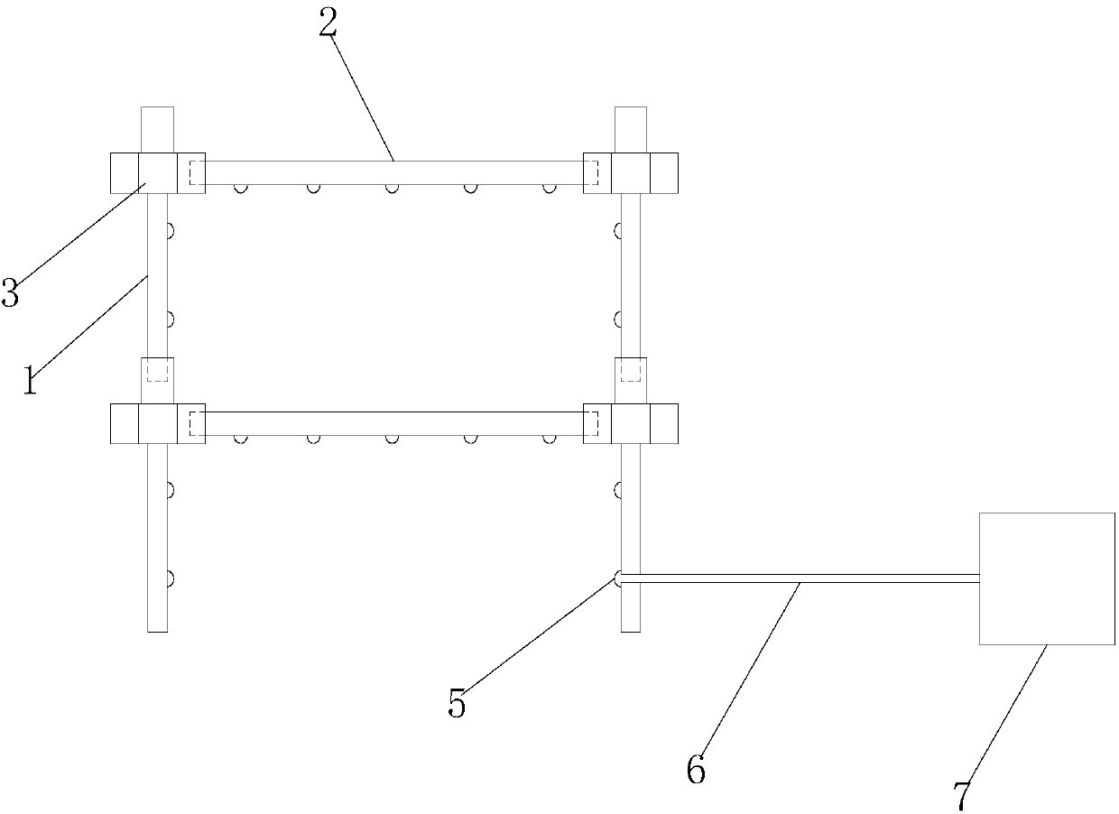 Rapid-installing-conveniently scaffold with stress monitoring protection