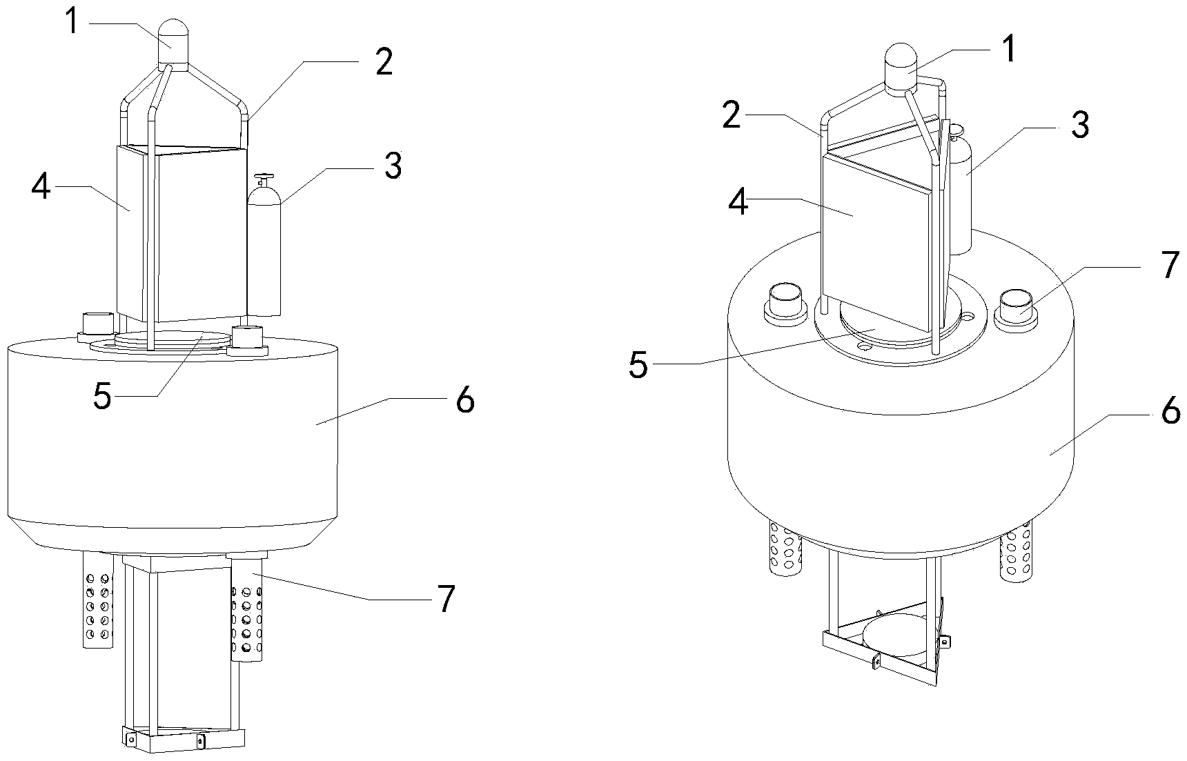 Method for detecting chemical oxygen demand by using solar power water-borne monitoring buoy