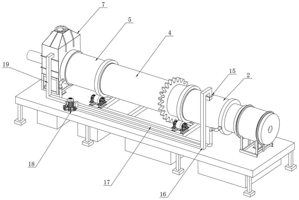 A raw meal calcining device for cement production