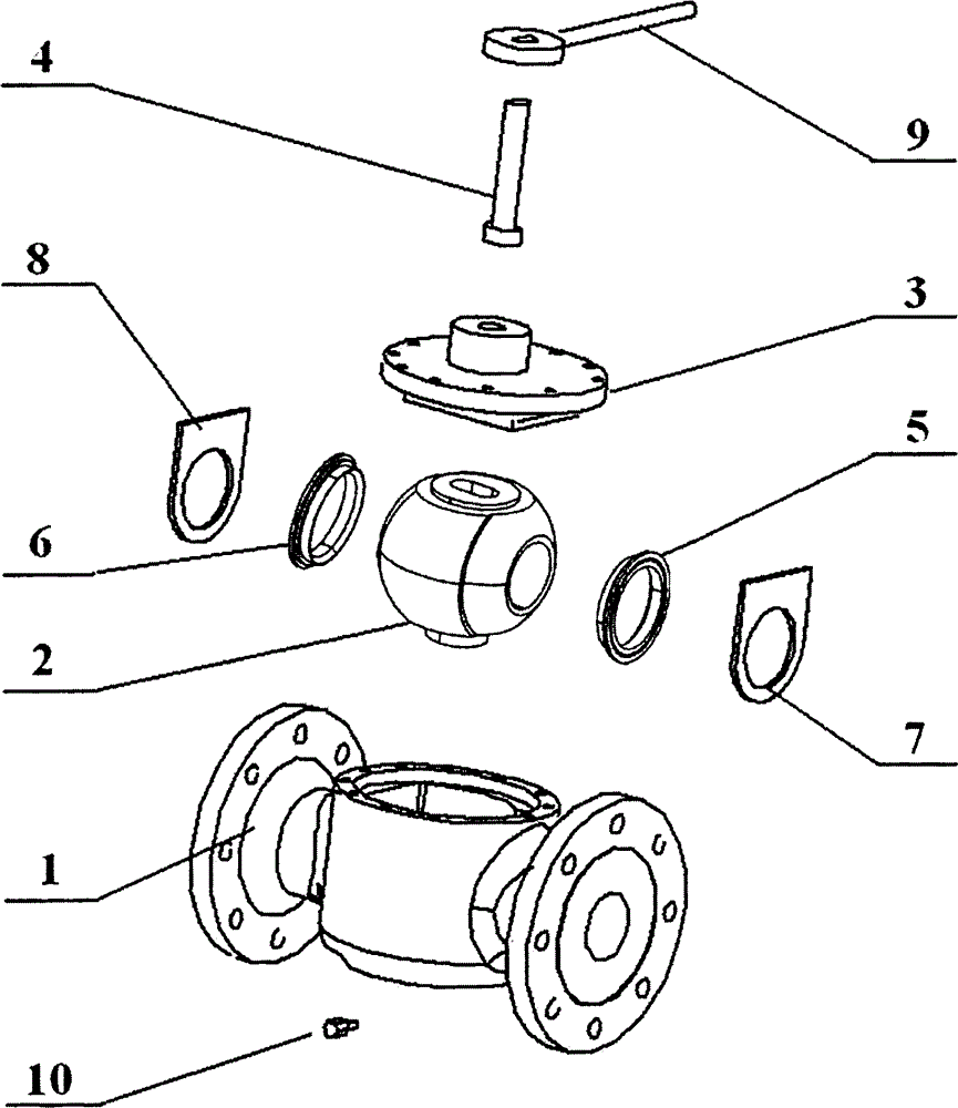 Forced seal valve capable of conducting eccentric double-spherical-angle stroke operation