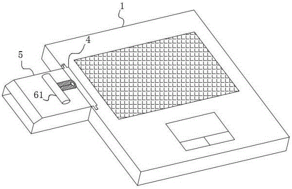 Computer cooling locker interface and cooling dedusting device coordinating with locker interface