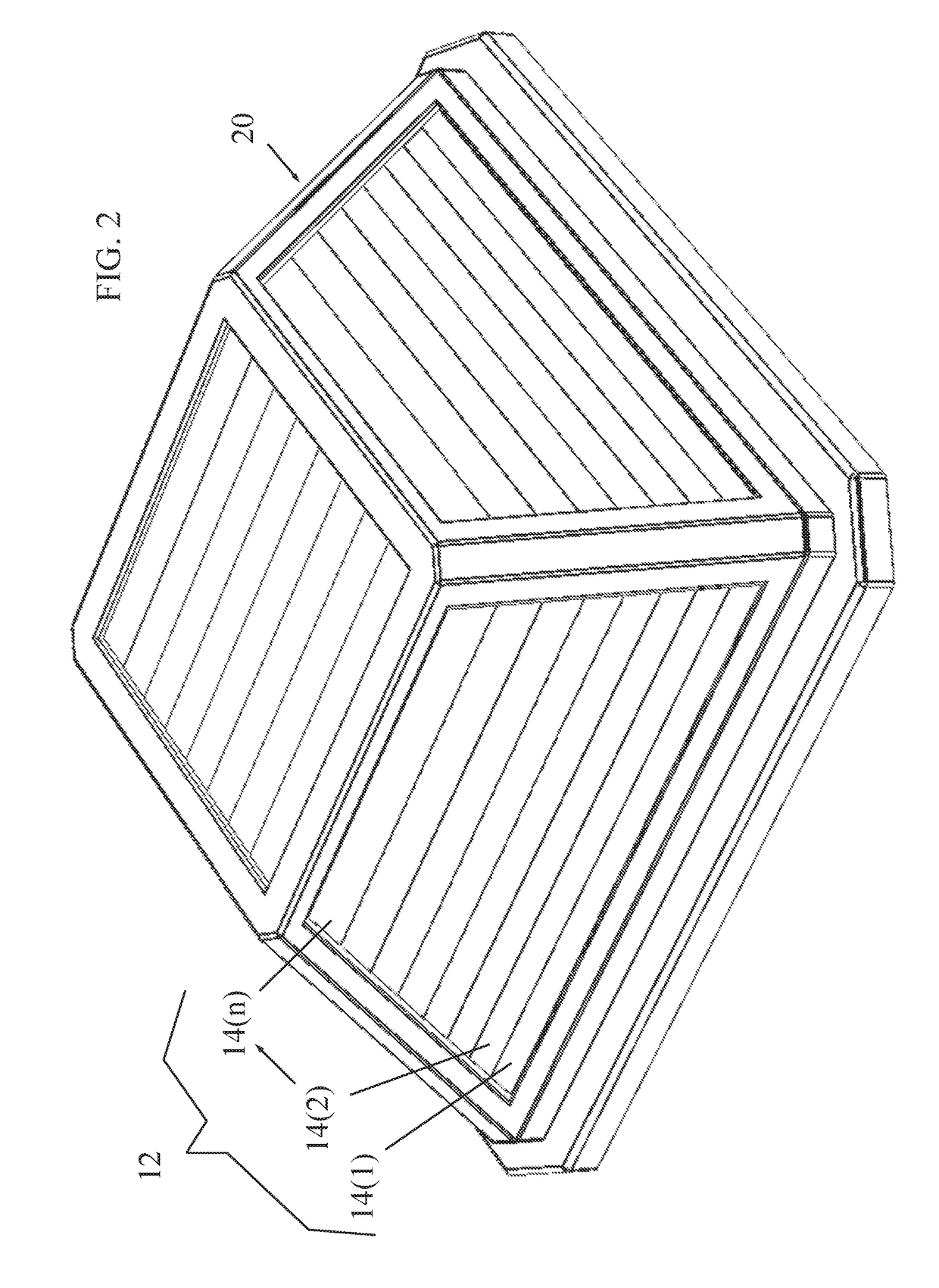 Array of unequally shaped solar panels