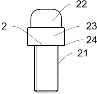 Ceramic inner thread machining mold