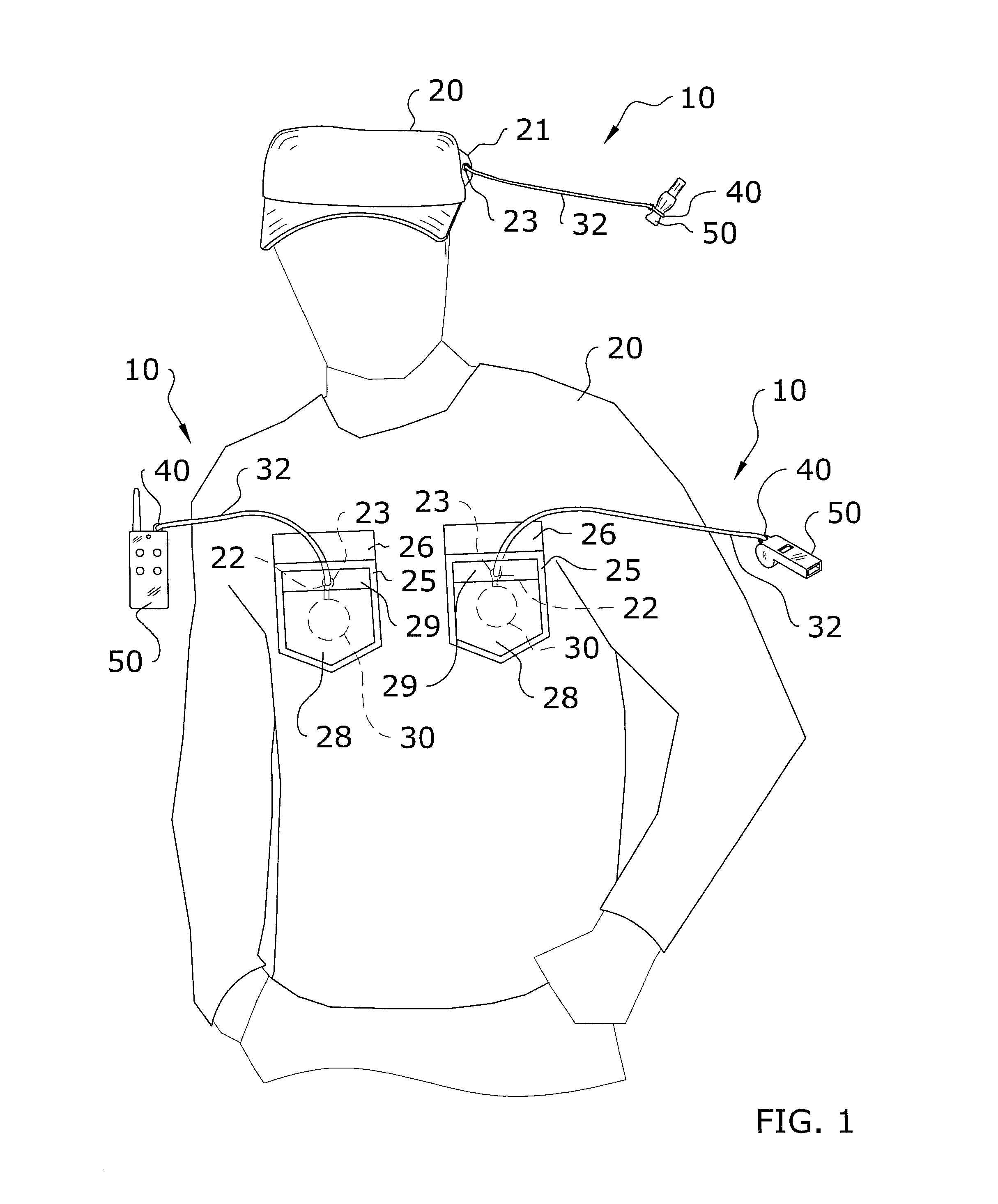 Garment attachable retention system