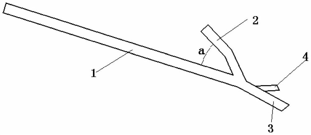 An auxiliary device for removing bent rods