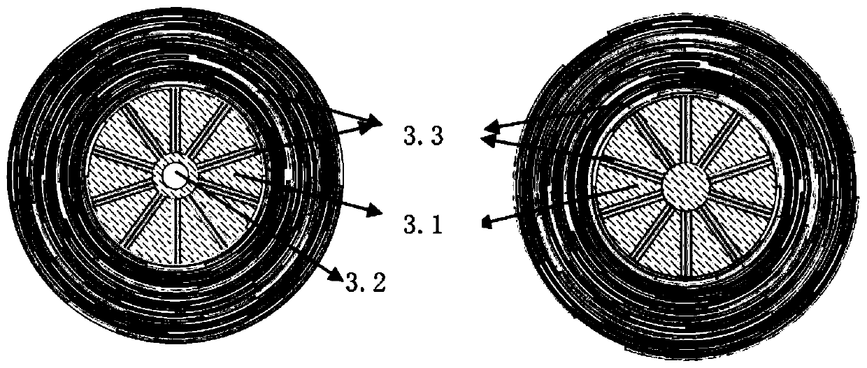 Fabrication method of high-temperature superconduction ReBCO cable structure applied to CICC